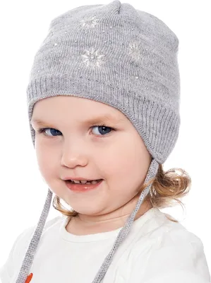 Obrázek produktu pro Dívčí pletená čepice - 9661 - světle šedá