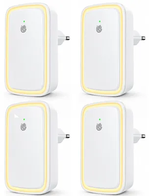 Produktbild von Steckdosen Luftionisator 4er Pack, energiesparender Luftreiniger ohne Filterwechsel, negative Ionen Technologie für frische Luft in Zuhause und Büro