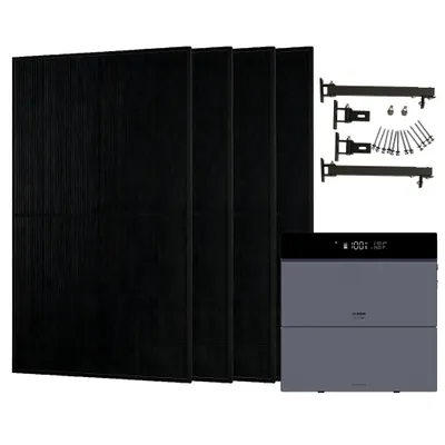 Produktbild von Conow CBE2000 Pro Balkonkraftwerk 1820W, 4x JA Solar 455W Glas-Glas, Flachdach-Montage, 1 Batterie