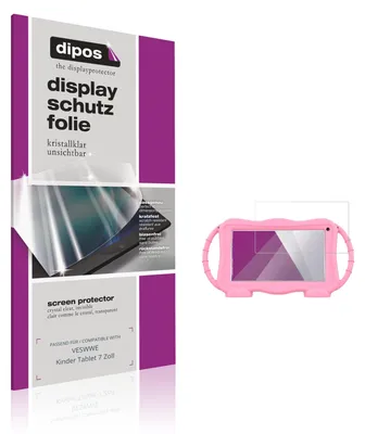 Produktbild von 2x Schutzfolie für VESWWE Kinder Tablet 7 Zoll klar Displayschutzfolie Folie Display Schutz dipos