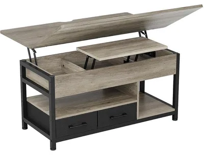 Obrázok produktu pre Konferenčný stolík s nastaviteľnou výškou DJ503451_2, 50 x 100 x 50 cm, sivý