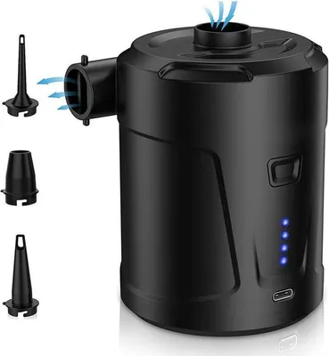 Produktbild von Luftmatratzenpumpe, elektrische Luftpumpe, Mini-Luftmatratzenpumpe und Entlüfter mit 400-W-Akku