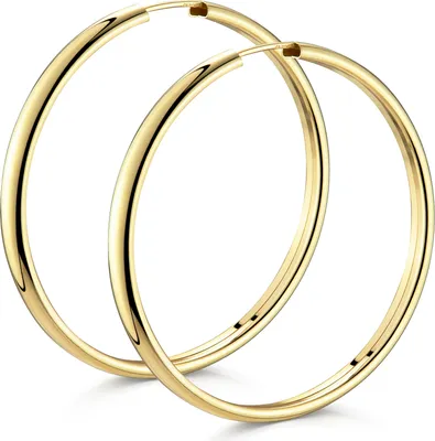 Produktbild von Materia Goldene Creolen Damen groß 48mm Durchmesser 925 Echtsilber SO-475