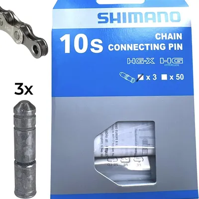 Produktbild von Shimano Kettennietstifte für 10-fach Ketten (3er Pack) verpackt