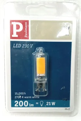 Produktbild von Paulmann 2W G9 285.33 LED-Kapsel, Sockel G9, 2 Watt, Warmweiß, 2700 K,