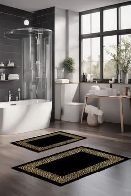 Produktbild von Mijolnir, CT-5007, Mehrfarbig, Badematten-Set (2 Stück), 100% POLYESTER, 60 x 100 cm