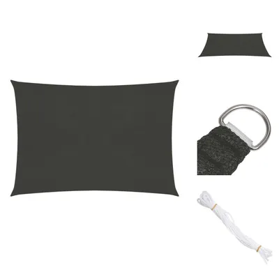 Produktbild von vidaXL Sonnensegel 160 g/m² Anthrazit 2x3 m HDPE -  Sonnenschirme & Sonnenschutze