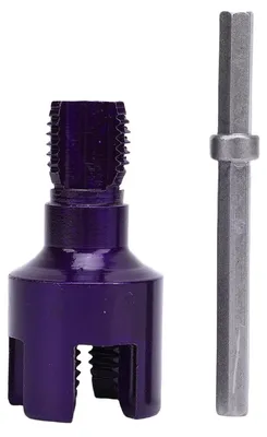 Obrázok produktu pre Nástroj na rezanie závitov na rúrkach, integrovaný vnútorný a vonkajší závit, závitník na PVC G1/2, šesťhranná stopka