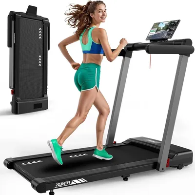 Productafbeelding van Loopband - Treadmill - Wandelpad - Hardloopband - Fitnessapparaat - Bluetooth - 2,5 PK Motor