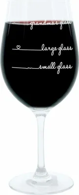 Image de Leonardo verre à vin XL, Grandmas Glass Handwriting, cadeau verre d'humeur avec gravure amusante, Mood verre à vin, 610ml