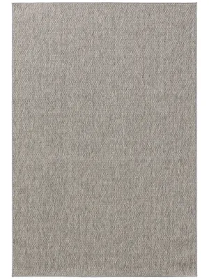 Produktbild von In- & Outdoor-Teppich Iowa Hellgrau 200x300 cm Wohnzimmer Rechteckig Einfarbig Modern Kurzflor benuta Skandinavisch