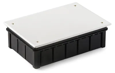 Obrázek produktu pro FAMATEL - Kryt pro instalační krabičku. Obsahuje kovové spony. Rozměry: 200 x 130 mm. Barva: šedá