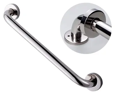 Produktbild von Sicherheit Haltegriff für das Badezimmer, 304 Edelstahl, poliert, Dusche Haltegriff, Chrom Stützgriff für Badewanne, rutschfest, 40 cm