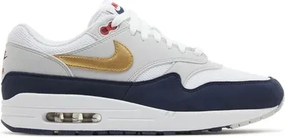 Obrázek produktu pro Nike Air Max 1 "Olympic Obsidian Metallic Gold", Velikost: 48.5