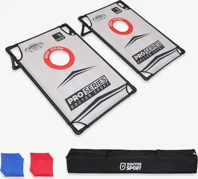 Produktbild von Dr Sport - Cornhole Set PVC - 90 x 60cm - Set mit zwei Spielbrettern und 8 Bean Bag