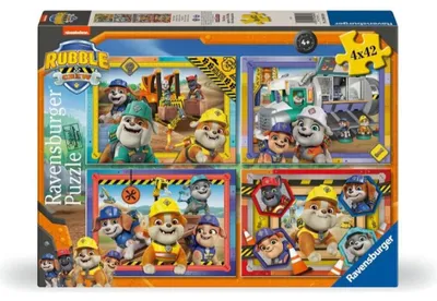 Zdjęcie produktu dla RAVENSBURGER Puzzle Rubble i jego ekipa 4x42-Plks