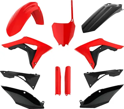Obrázok produktu pre 11 POLISPORT kitov kapotáže červená/čierna pre Honda CRF