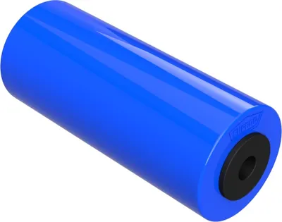 Produktbild von Polyurethan Seitenrolle Sliprolle Kielrolle PolyurethanSUPROD, 198 mm, blau