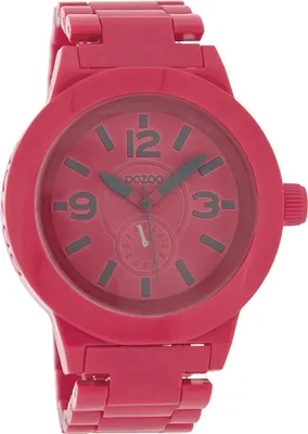 Image de Montre Oozoo rose en plastique Timepieces Femmes Montre à quartz analogique UOC4117A