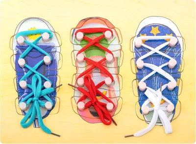 Productafbeelding van Kinderen Schoenveter Binden Oefening Speelgoed - 3 Stks Schoen Veters Board - Vroeg Onderwijs Leren Tool Voor Kleuterschool en Thuis Spelen Gebruik