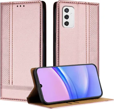 Produktbild von Handyhülle für Samsung Galaxy M52 5G Leder Flip Klappbare Schutzhülle mit Standfunktion Pink