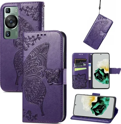 Produktbild von König Design Hülle kompatibel mit Kunstleder Handyhülle - Handy Case Dunkelviolett