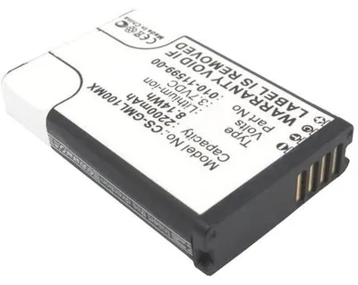 Produktbild von Akku für Garmin 010-11599-00 Li-Ion 3,7 Volt 2200 mAh schwarz.