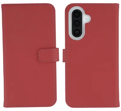 Zdjęcie produktu dla Etui Selencia z prawdziwej skóry do telefonu Samsung Galaxy A27 (5G) - czerwone