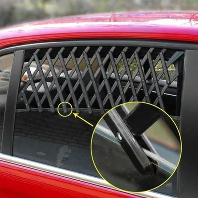 Produktbild von Einklappbares Hundegitter für Autofenster zur Belüftung