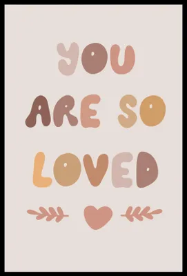 Image de Poster 40 x 60 cm Motifs pour enfants, filles pour la chambre - Loved