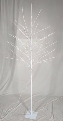 160 LED Lichterbaum 80 x 160cm weiß - Leuchtbaum mit Timer Indoor Outdoor Licht-Deko