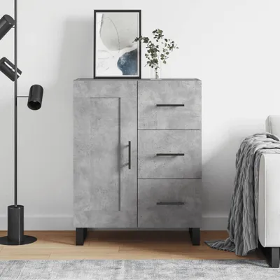Immagine prodotto di vidaXL Credenza grigio cemento 69,5x34x90 cm materiale a base di legno