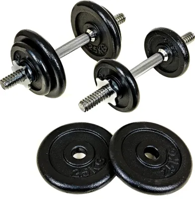 Produktbild von Stormred Painted Hantelset 18 kg Schwarz
