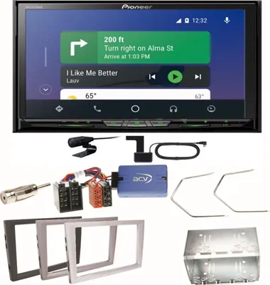 Produktbild von Pioneer AVH-Z9200DAB Android Auto Einbauset für Opel Omega B Meriva A Agila Vivaro