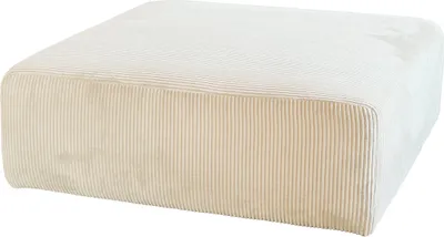 Produktbild von KAWOLA Hocker WIOLO SOFT Sitzelement für Modulsofa Cord cremeweiß