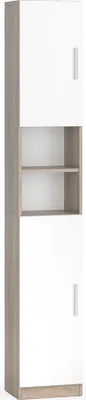 Produktbild von Vicco Badschrank Luis, 32 x 190 cm, Sonoma/Weiß