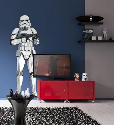 Produktbild von Komar Vlies Fototapete selbstklebend und konturgeschnitten "Star Wars XXL Stormtrooper" - Größe: 127 x 188 cm (Breite x Höhe) - 1 Stück