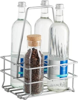 Produktbild von Flaschentragekorb mit Bodengleitern für 4 Flaschen