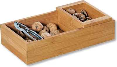 Produktbild von Kesper Nussknackerset - Nusschale inkl. Nussknacker 30 x 16 x 7,5 cm, Bambus, natur (1 Set), 62830
