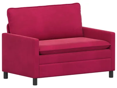 Produktbild von vidaXL Sofa Weinrot 126 x 81 x 87,5 cm Samt