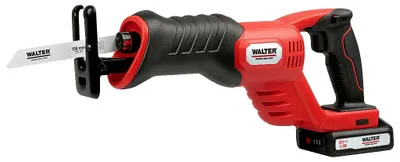 Produktbild von WALTER Li-Ion Akku-Säbelsäge 20 V, bis zu 3000 Hüben/min, Reciprosäge, werkzeugloser Sägeblattwechsel, Akku-Ladestandsanzeige, auch für Arbeiten über Kopf geeignet, inkl. Sägeblätter, Akku & Ladegerät