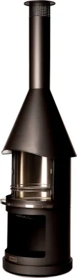 Produktbild von BUSCHBECK Edelstahlgrillkamin Sydney schwarz Maße L72 x B72 x H250 cm schwarz