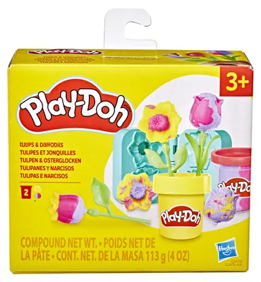 Zdjęcie produktu dla Play-Doh Lil Flowers Tulipany i żonkile, 3 lat(a), 5 szt.