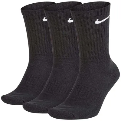 Produktbild von Nike Everyday Cushioned Crew-Trainingssocken (3 Paar) schwarz/weiß schwarz/weiß S