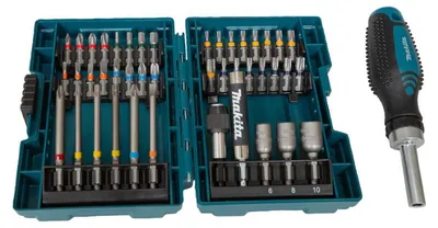 Image de Coffret 43 accessoires de vissage MAKITA E-25096 avec tournevis à cliquet