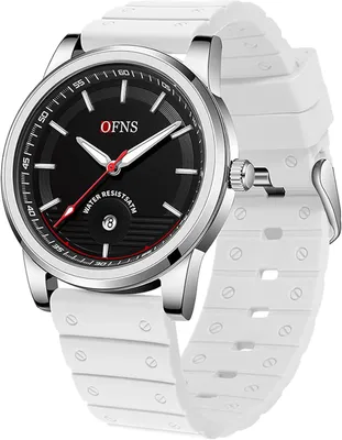 Produktbild von OFNS Herren-Quarzuhren, Sport-Analoguhr, Militär-Uhren für Herren, 5 ATM wasserdicht, Outdoor-Armbanduhr mit Silikonband, Geschenke für Männer
