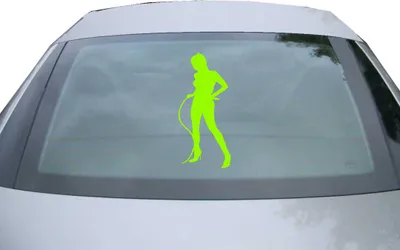 Produktbild von Indigos UG - Aufkleber Heckscheibe & Motorklappe DE2375 - neongrün - 600x272 mm - Domina - Auto Scheiben Fenster Heckklappe Tuning Racing JDM - Die cut