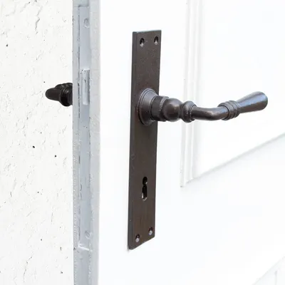 Produktbild von Drückergarnitur für Zimmertüren, edles Design | BB72 | Eisen Braun