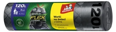Zdjęcie produktu dla Jan Niezbedny, Worki na smieci Magnum Flex & Strong 120l, 8 sztuk
