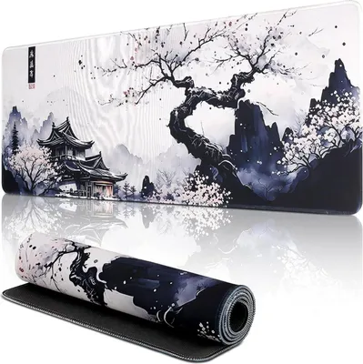 Produktbild von Japanisches Mauspad Kirschblüte Schreibtisch Matte Anime Gaming Tastatur Matte